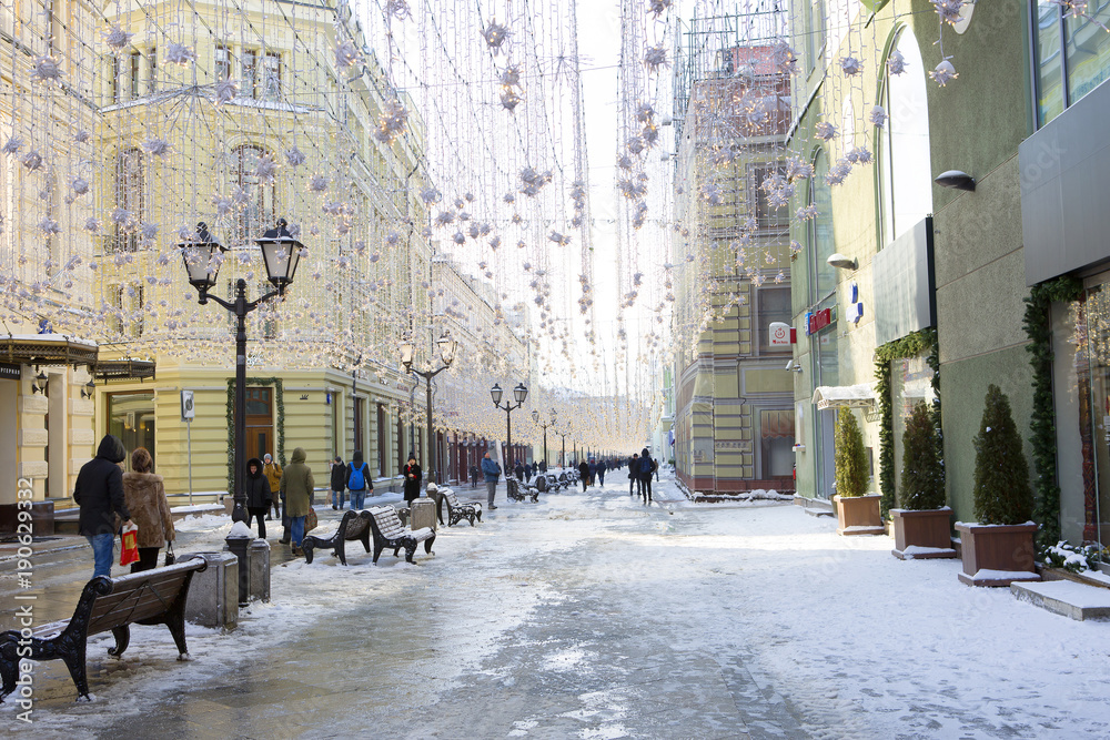 Москва, Россия, Зима в Москве.
