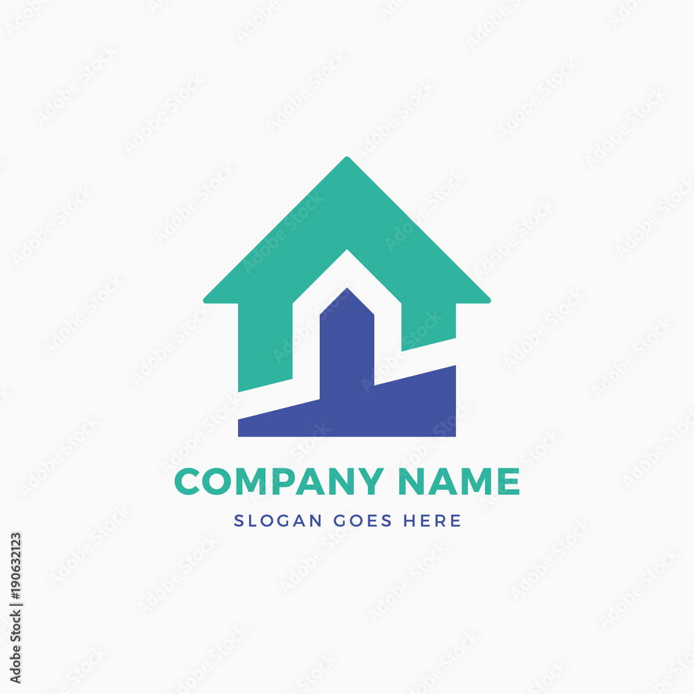 Arrow Home Logo Design Template Arrow Home Logo Design Template