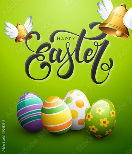 Obraz na płótnie Happy Easter - Joyeuses Pâques w salonie