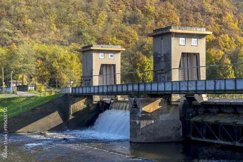 Hydroelectric power plant in Niederhausen Rhineland Palatinate Germany