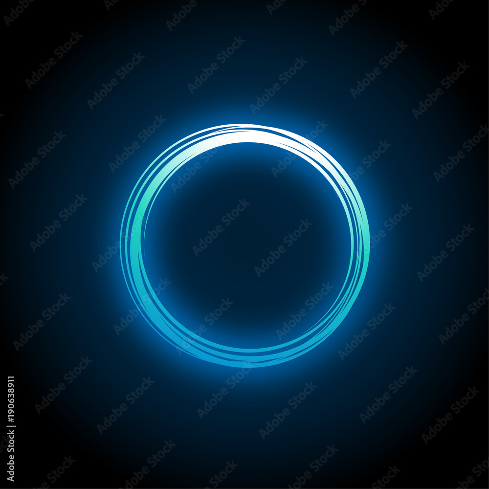 Neon circle design Neon circle design