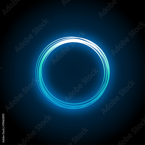 Neon circle design