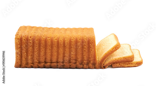 Canvastavla Moist butter cake isolated
