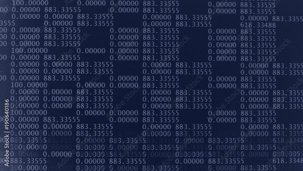 Financial figures and revenue concept, close up of computer monitor screen displaying detailed business finance report
