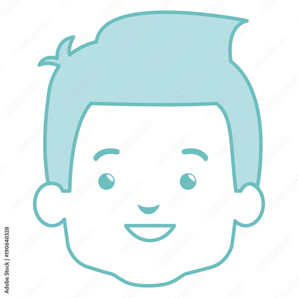 cute and little boy head vector illustration design cute and little boy head vector illustration design