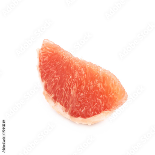 Juicy red grapefruit isolated