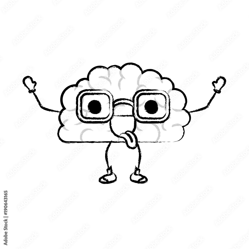cartoon brain character expression mind intelligence neurology fun caricature comic graphic vector illustration cartoon brain character expression mind intelligence neurology fun caricature comic graphic vector illustration