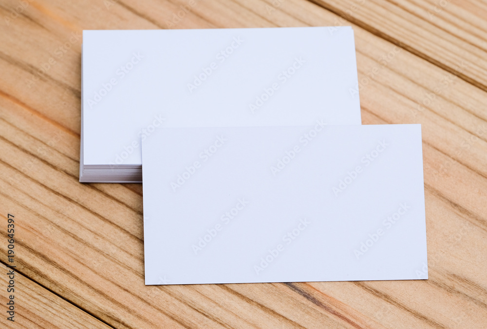 Empty business cards for moke-up Empty business cards for moke-up