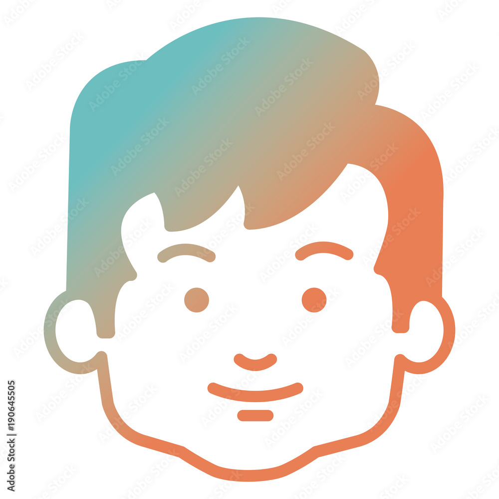cute and little boy head vector illustration design cute and little boy head vector illustration design