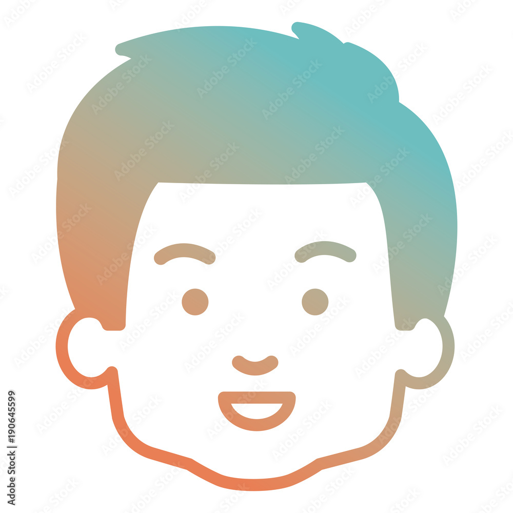 cute and little boy head vector illustration design cute and little boy head vector illustration design