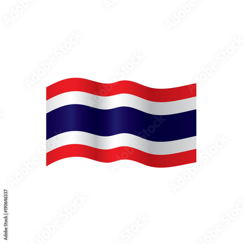 Thailand flag, vector illustration