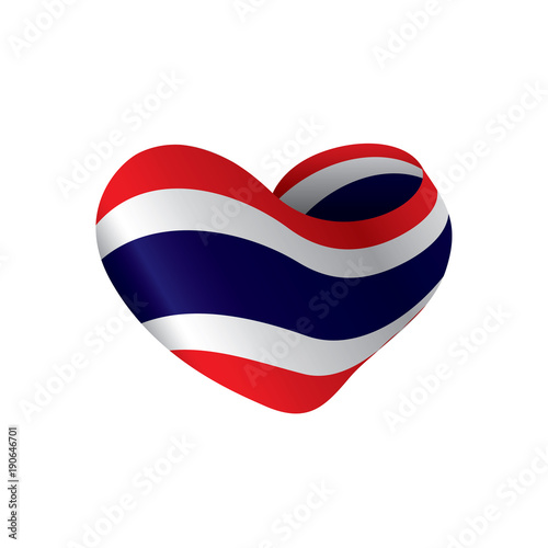 Thailand flag, vector illustration