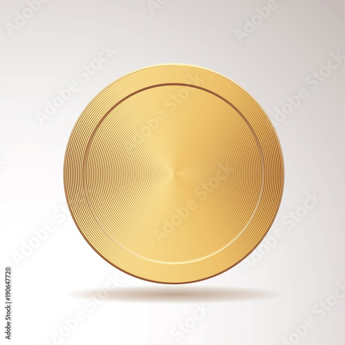 concentric gold coin