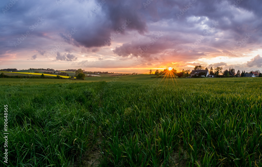 Sonnenuntergang in der Elfringhauser Schweiz Sonnenuntergang in der Elfringhauser Schweiz