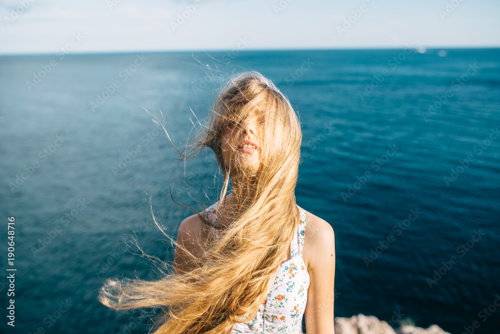 wind in her hair