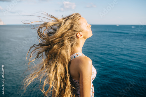 wind in her hair
