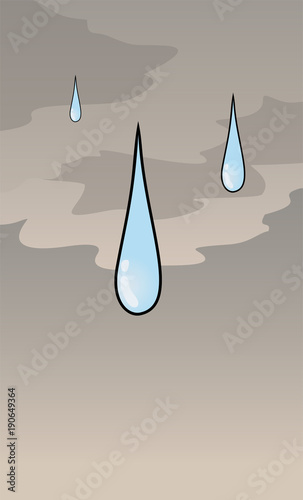 Raining illustration