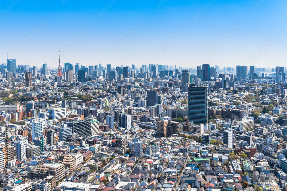 東京 青空と都市風景 東京 青空と都市風景