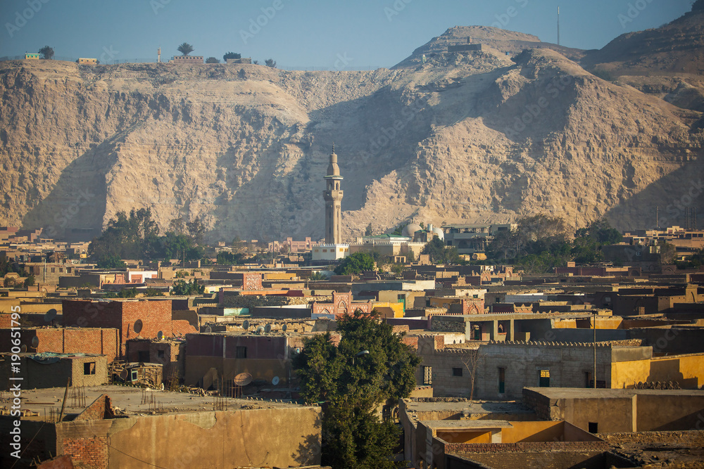 Mosques in Cairo city of Egypt landscape