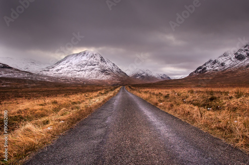 The road to Glen Etive, Scotland