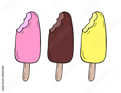 tasty ice cream illustration