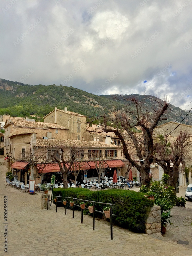 Landscape of Valldemossa in Mallorca
