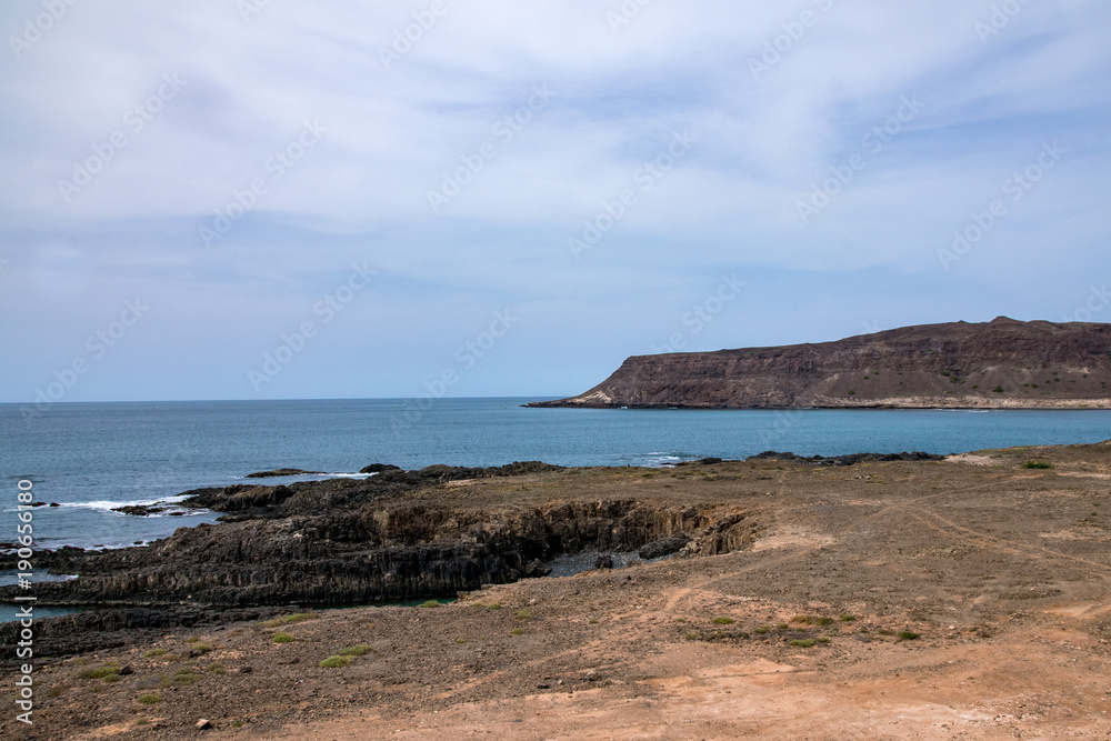 Volcanic coastline of Boa Vista, Cape Verde