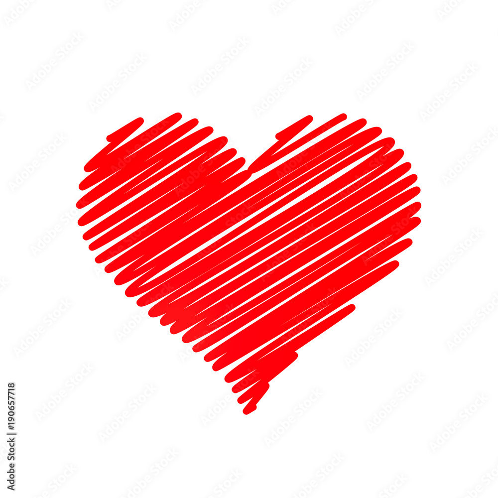 Hand drawn heart. Design element. Hand drawn heart. Design element.