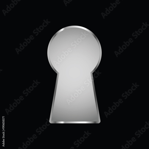 keyhole on black background