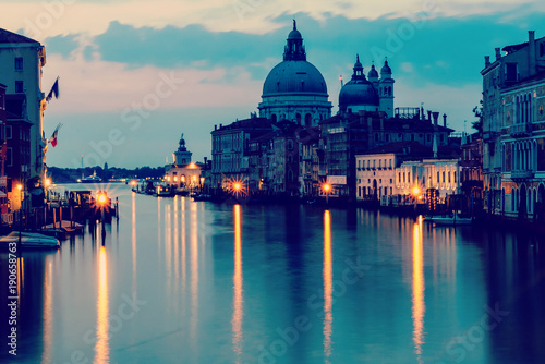 Grand Canal and Basilica Santa Maria della Salute, Venice, Italy © Angelov
