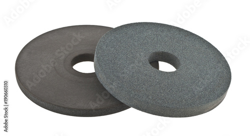 Abrasive circle isolated on white background