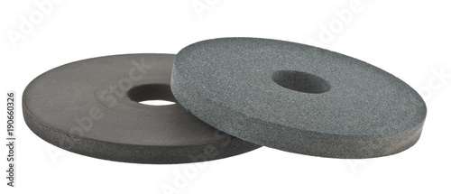 Abrasive circle isolated on white background