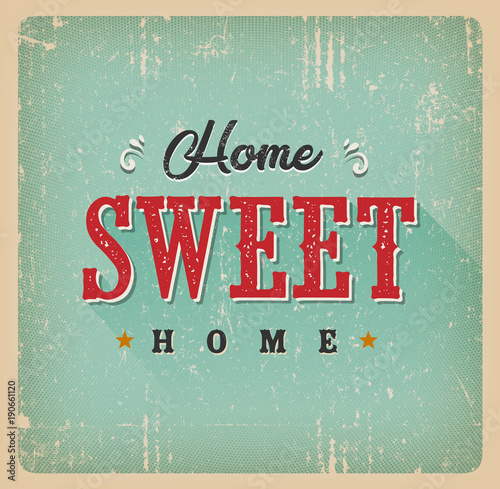 Home Sweet Home Vintage Card