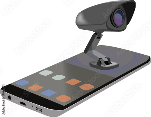cellulare mobile app. applicazione video sorveglianza