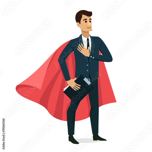 Set of Businessman happy character design. Vector illustration.