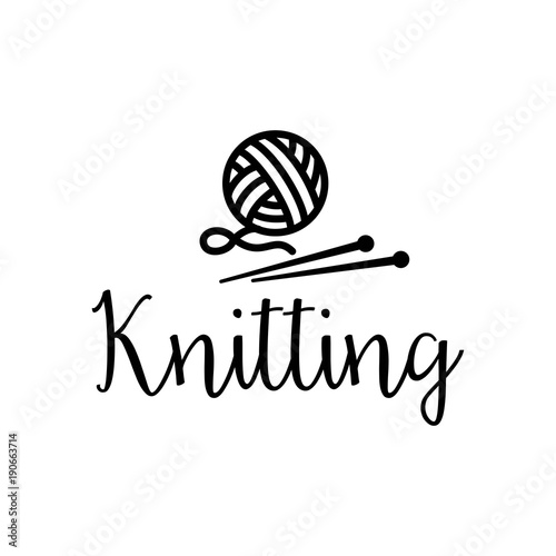 Knitting vector icon