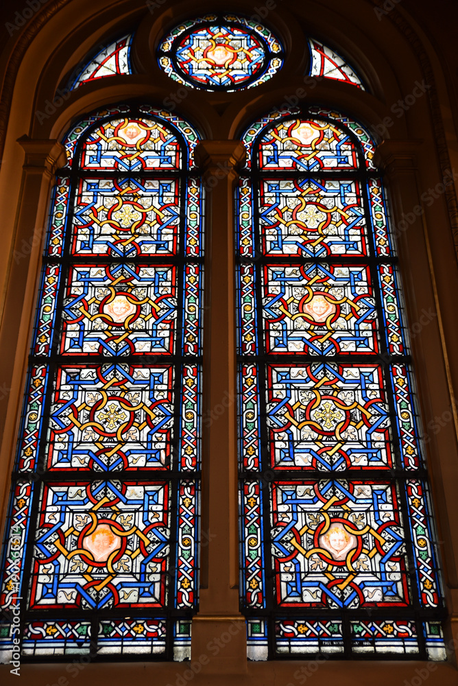 Vitraux de l'église de la Trinité à paris, France