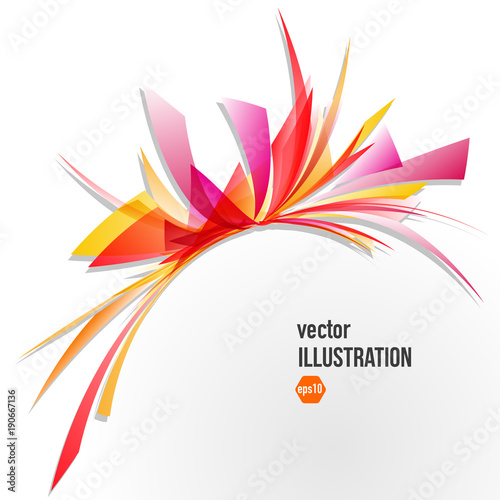 Vector abstract background of colorful fragments