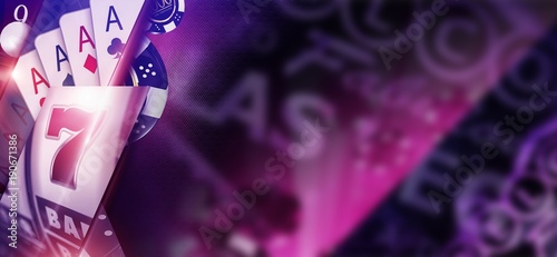 Photography Purple Casino Banner Concept