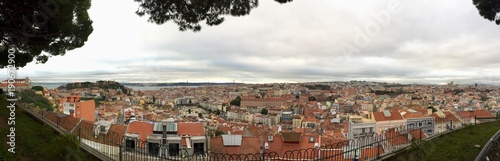Landscape of Lisbon in Portugal