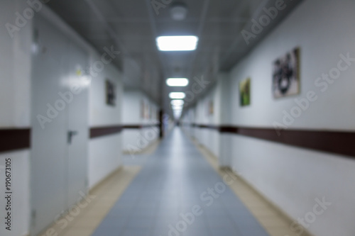 long corridor  blurred background