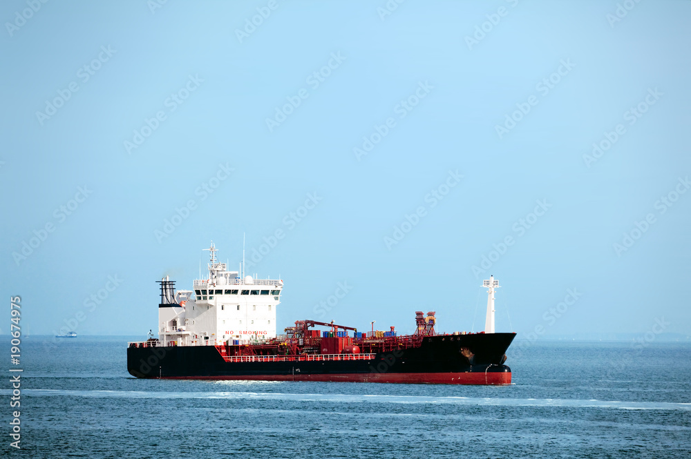 Tanker ship at sea