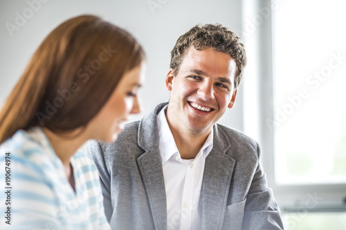 Business people discussing in office