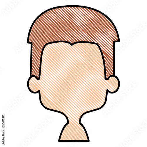 cute and little boy shirtless vector illustration design