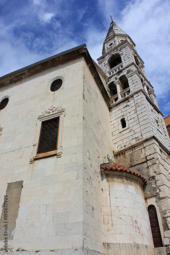 Fototapeta premium Kirchturm in Zadar Kroatien
