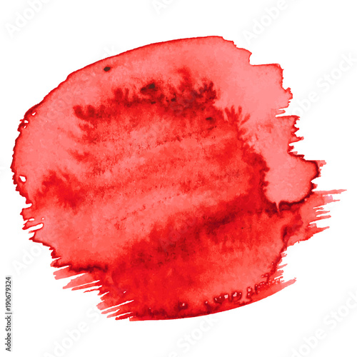 Abstract isolated colorful vector watercolor stain. Grunge element for paper design. Vector illustration