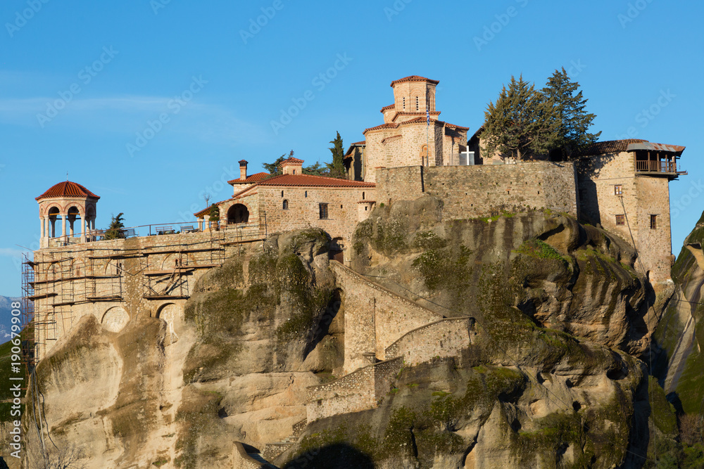 Monastery of Great Meteoron is the largest monastery at Meteora in Greece