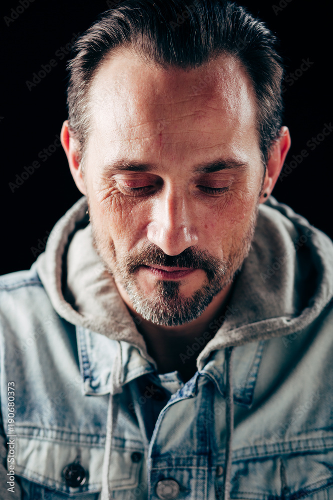 Handsome man with sad face expression. Having problems with libido. Handsome man with sad face expression. Having problems with libido.