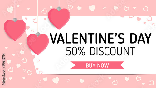 Valentine'day sale label vector
