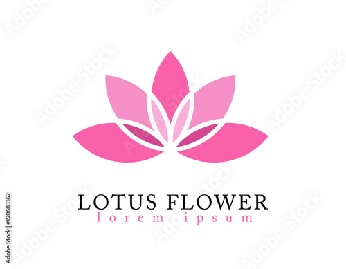 Fototapeta Naklejka Na Ścianę i Meble -  Lotus flower logo